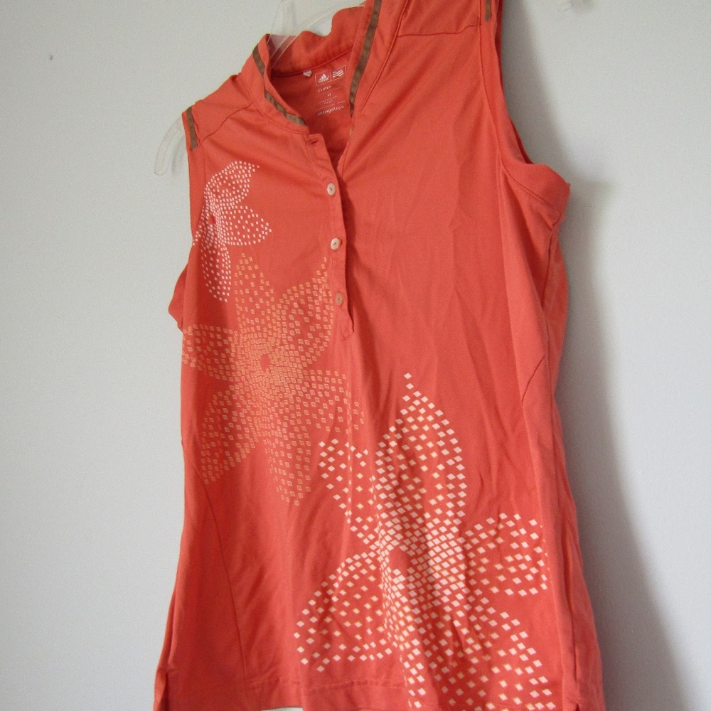 Adidas Golf ClimaCool Workout Top in Coral Floral